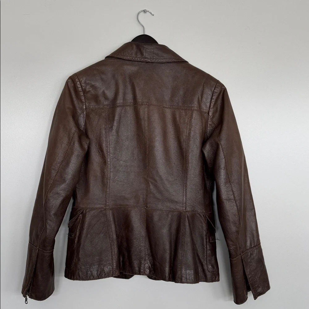 Danier Dark Brown Leather Jacket - Picture 4 of 7